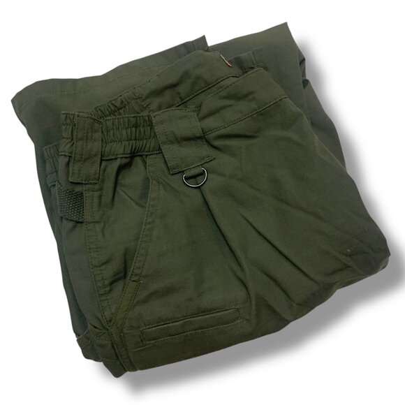5.11 Tactical Men's Green Ripstop Cargo Pants Sz 32x32 Durable Outdoor Work Wear - Picture 10 of 11